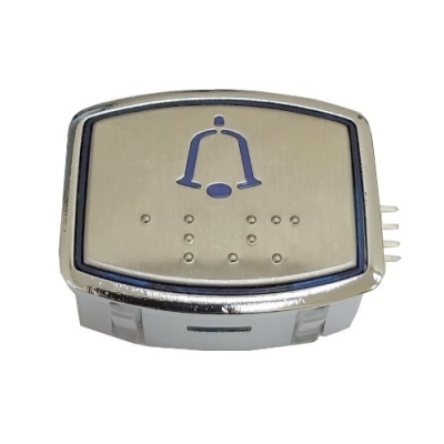 Botão AK30 LED Azul 24VDC Gravação ALARME (49688R)